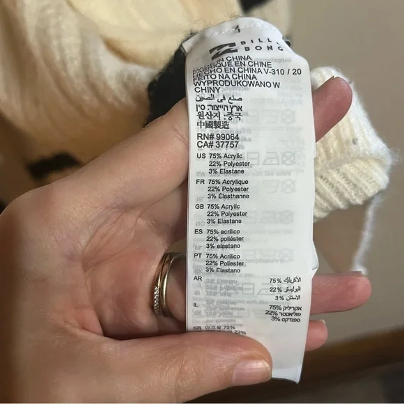 Billabong Between The Lines Knit Cardigan - Picture 7 of 7